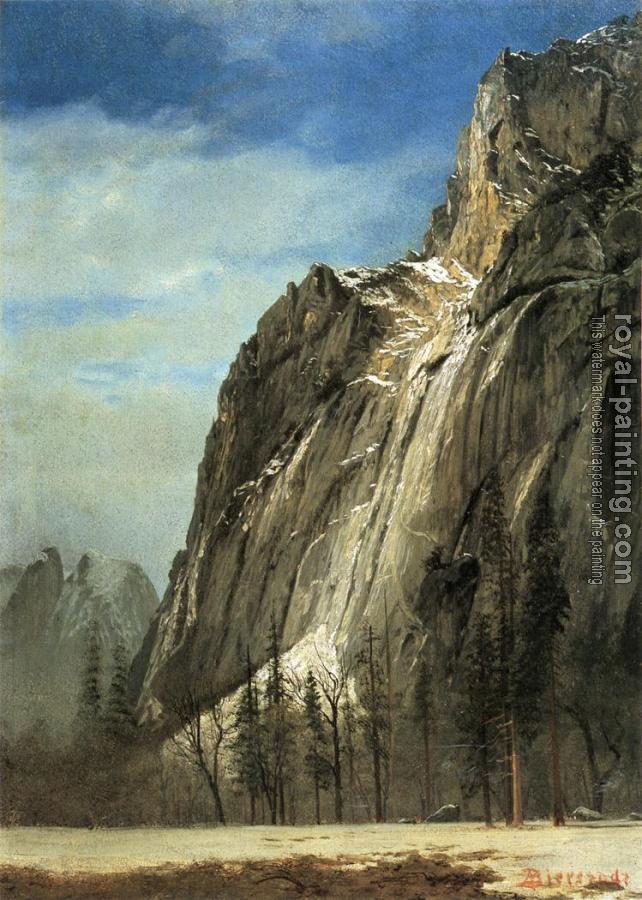 Albert Bierstadt : Cathedral Rocks A Yosemite View